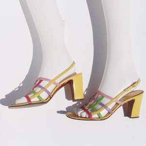 vintage 1960s leather sandals