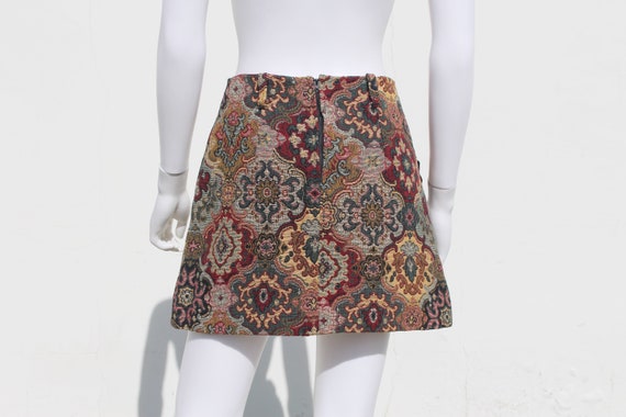 1970s tapestry mini skirt - image 6