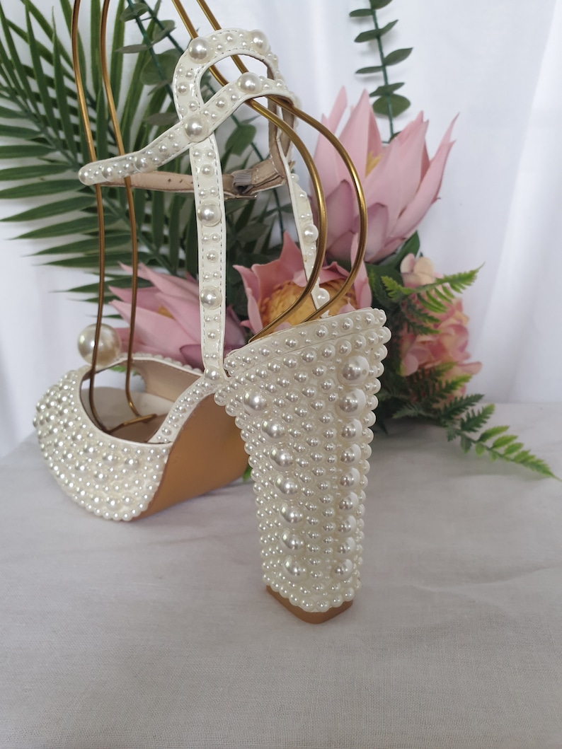 Ivory Pearl Bridal Shoes Block Heel Platform Wedding Shoes Etsy ivory-pearl-bridal-shoes-block-heel-platform-wedding-shoes-etsy