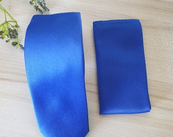 Royal Blue Silk Tie, Groomsmen Tie, blue Tie, Wedding Tie, formal Tie, mens tie, Gifts for him, Ties