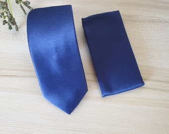 Navy Blue Silk Tie, Groomsmen Tie, navy Tie, Wedding Tie, formal Tie, mens tie, Gifts for him, Ties