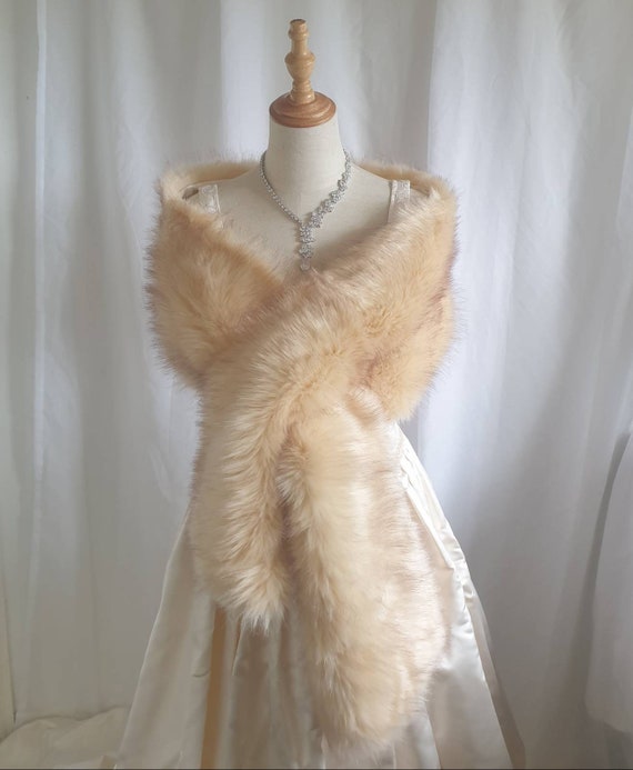 Champagne fur bolero best sale