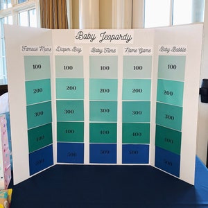 Baby Jeopardy Shower Printable Game