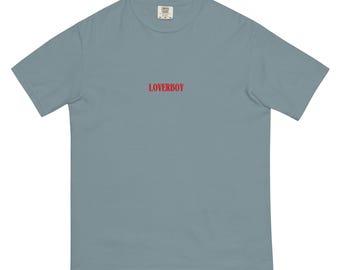 Loverboy Unisex plaggfärgad t-shirt i kraftig komfortfärg