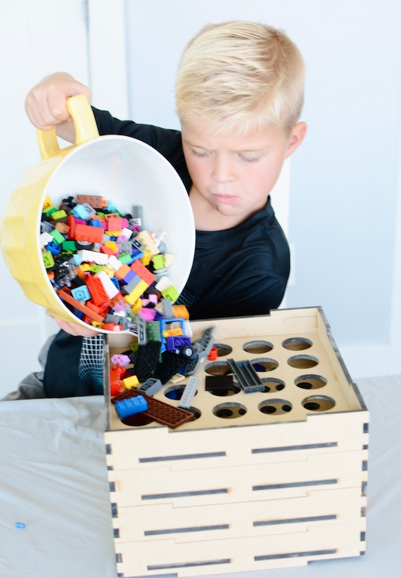 Building Block Sorter Sifter Assembly Kit, Building Block Sorting and  Sifting 