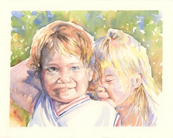 Custom Watercolor Portrait Painting