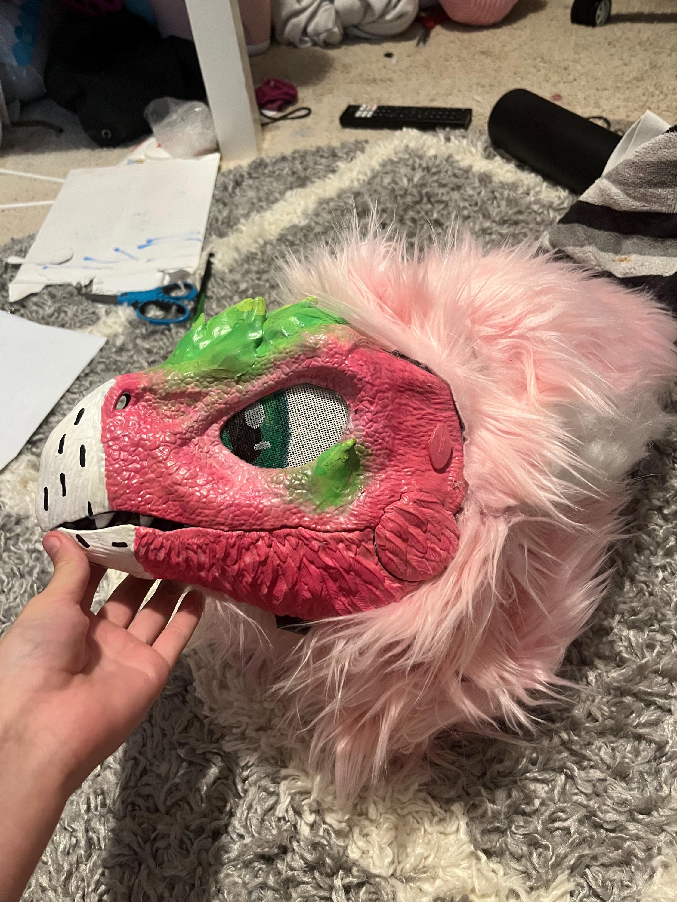 Dragon Fruit Dino Mask - Etsy