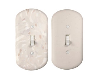 Stone Duo (1 set of 2 toggle switch plates)