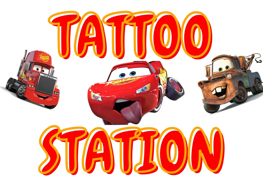 Cars/ Lightning Mcqueen Printables - Etsy