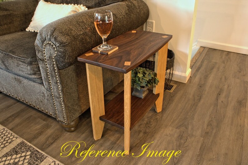 Accent Table Narrow Side Table Couch Side Table Recliner Side Table Etsy