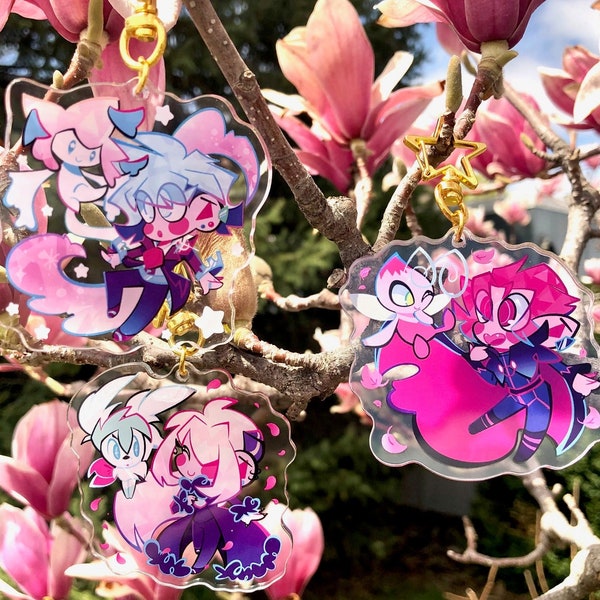 Pokemon Champions and Mythicals Acrylic Charm Keychain