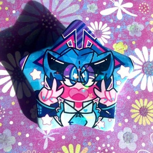 Vocaloid Project Sekai Hatsune Miku Colorful Stage Star Shaped Starry Holographic Button Pin