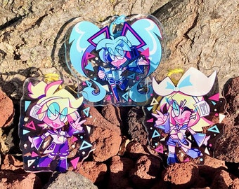 Vocaloid Project Sekai Hatsune Miku Colorful Stage Hatsune Miku Kagamine Rin and Len Acrylic Charm Keychain