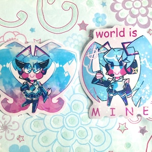 Vocaloid Project Sekai Hatsune Miku Colorful Stage Starry Holographic Vinyl Stickers
