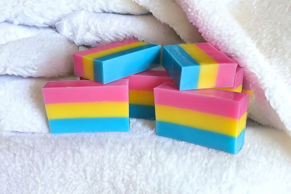Pansexual Pride Handcrafted Artisan Soap Bar