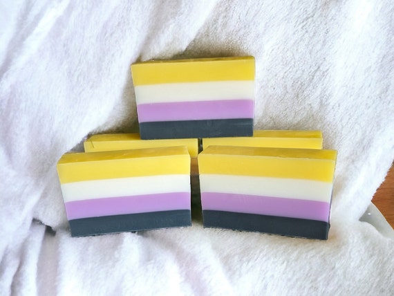 Non Binary Pride Handcrafted Artisan Soap Bar