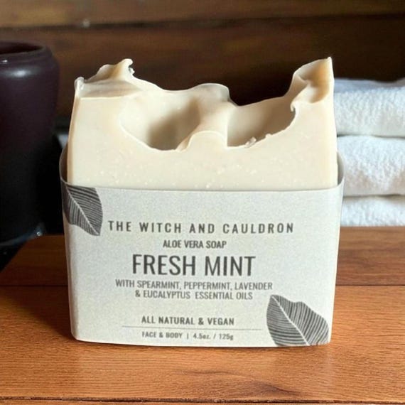 Fresh Mint Handcrafted Cold Process Soap Bar