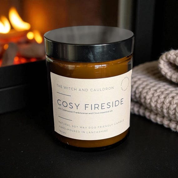 Cosy Fireside Soy Wax Dog Friendly Candle