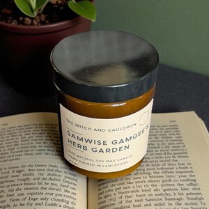 Samwise Gamgee's Herb Garden Soy Wax Candle, Vegan, Essential Oils, LOTR/The Hobbit Themed Gift image 4