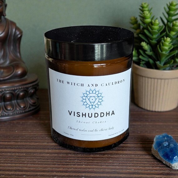 Throat Chakra - Vishuddha  Essential Oil Soy Wax Candle