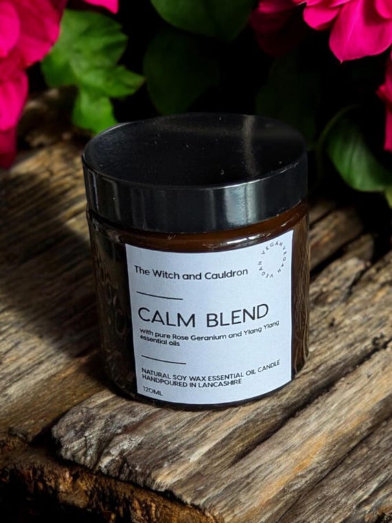 Calm Blend Aromatherapy Soy Wax Candle
