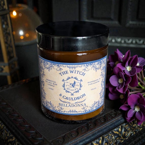 Belladonna Essential Oil Soy Wax Candle