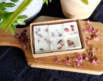 Vanilla Rose Botanical Soy Wax Melts, Handcrafted, Vegan, Perfect Gift, Gift for Her, New Home Gift, Mother's Day Gift, Boxed Gift