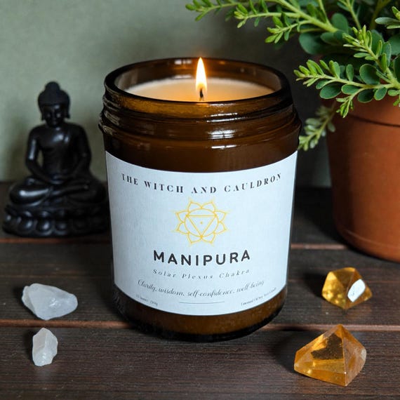 Solar Plexus Chakra - Manipura Essential Oil Soy Wax Candle