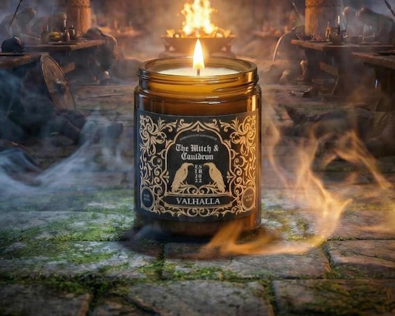 Valhalla Norse Mythology Essential Oil Soy Wax Candle