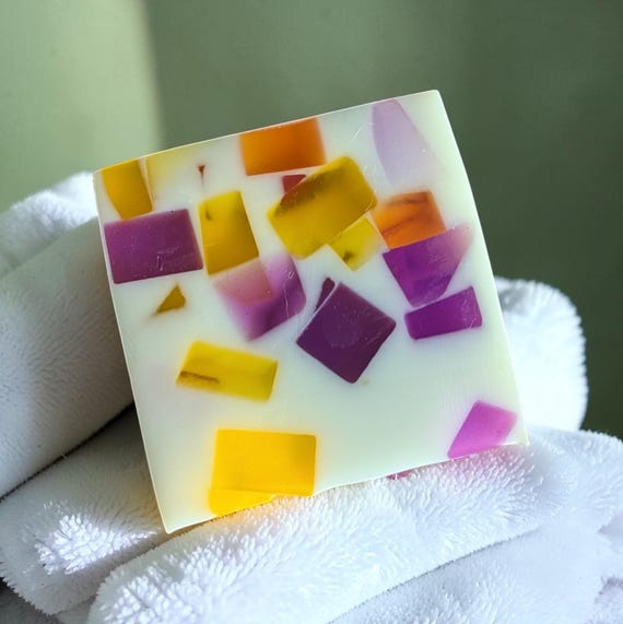 Mango and Passionfruit Handcrafted Artisan Soap Bar.