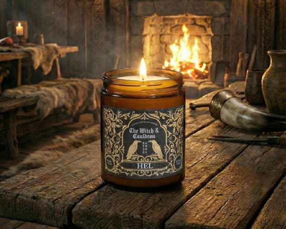 Hel Norse Mythology Essential Oil Soy Wax Candle