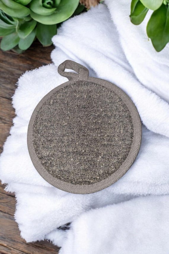 Bamboo and Linen Exfoliating Bath Pad