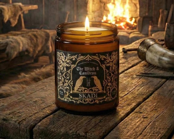 Skadi Norse Mythology Essential Oil Soy Wax Candle
