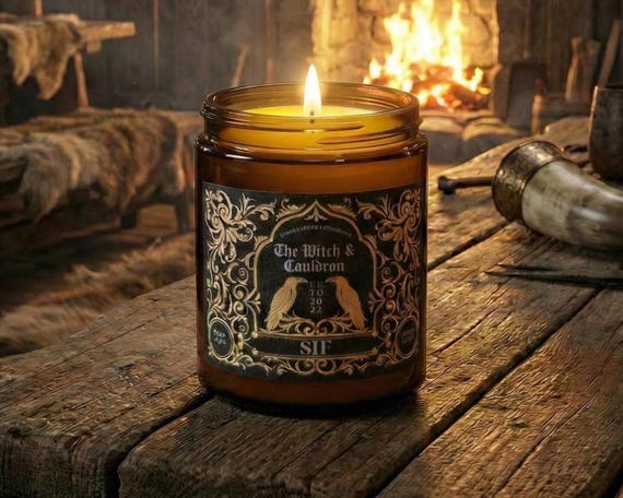 Sif Norse Mythology Essential Oil Soy Wax Candle