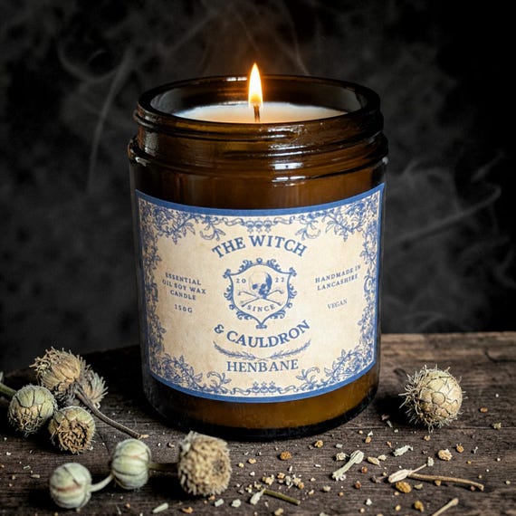 Henbane Essential Oil Soy Wax Candle