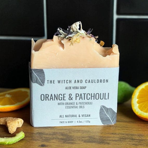 Orange & Patchouli Handcrafted Cold Process Soap Bar