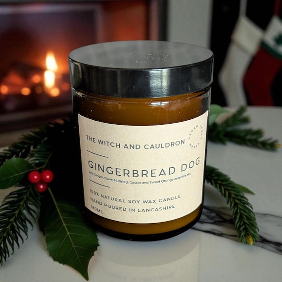 Gingerbread Dog Soy Wax Dog Friendly Candle