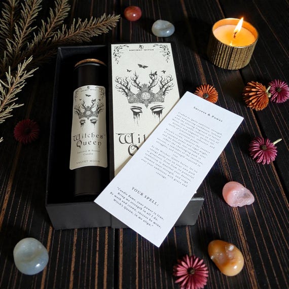 Witches' Queen Ritual Candle – Power & Success