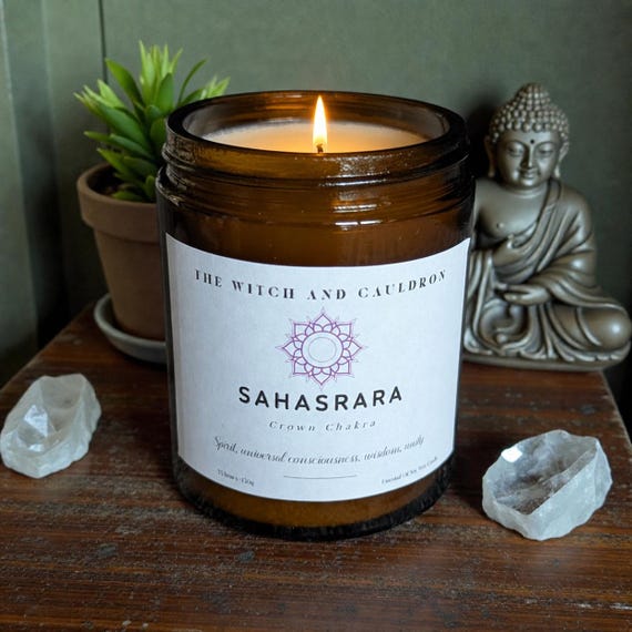 Crown Chakra - Sahasrara Essential Oil Soy Wax Candle