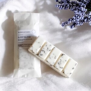 Sleep Blend Soy Wax Snap Bar: Lavender Chamomile Aromatherapy, Vegan