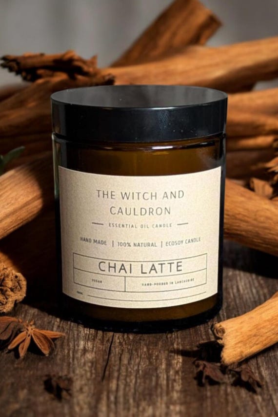 Chai Latte Essential Oil Soy Wax Candle