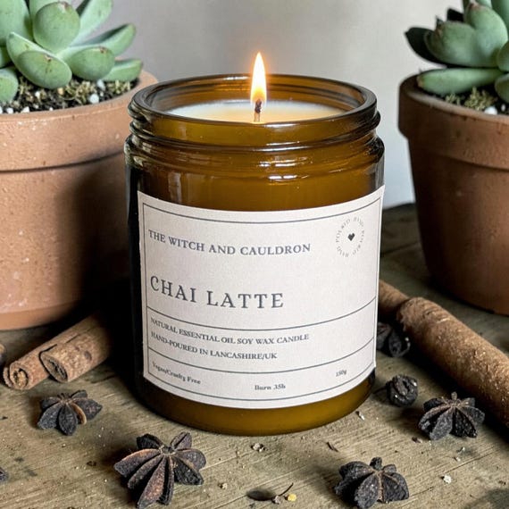 Chai Latte Essential Oil Soy Wax Candle
