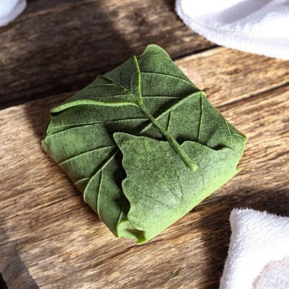 Lemon and Lime Leaf Shaped Handcrafted Artisan Soap Bar
