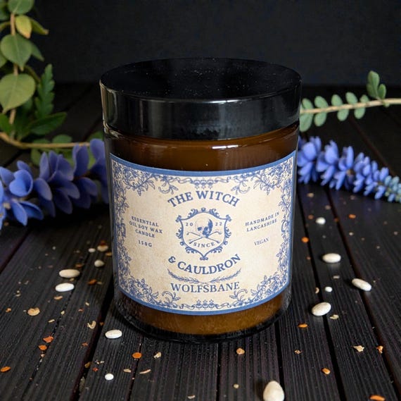 Wolfsbane Essential Oil Soy Wax Candle