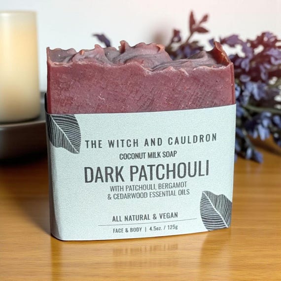 Dark Patchouli Handcrafted Cold Process Soap Bar