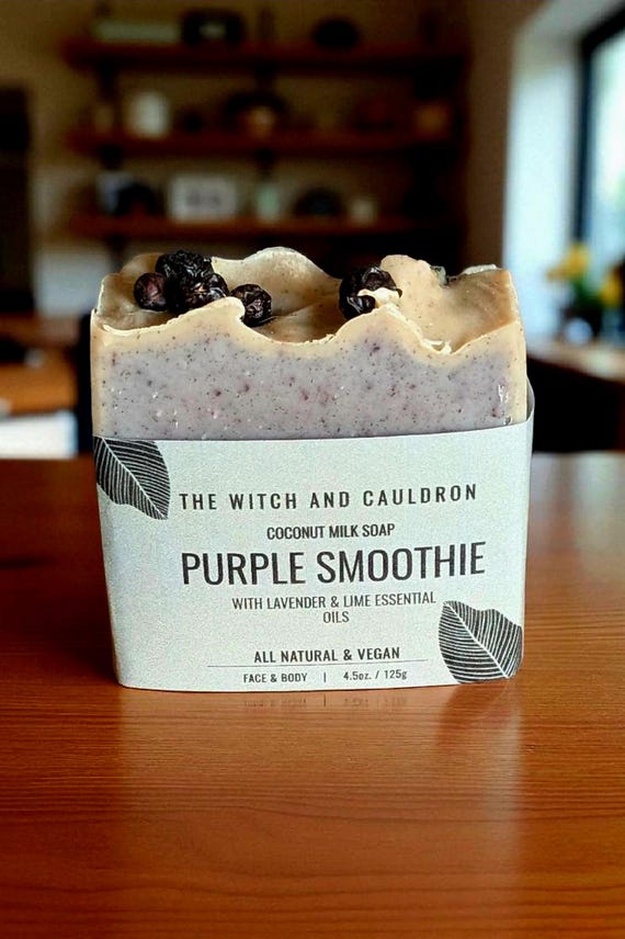 Purple Smoothie Handcrafted Cold Process Soap Bar