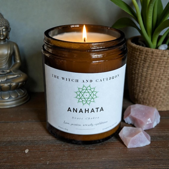 Heart Chakra - Anahata Essential Oil Soy Wax Candle
