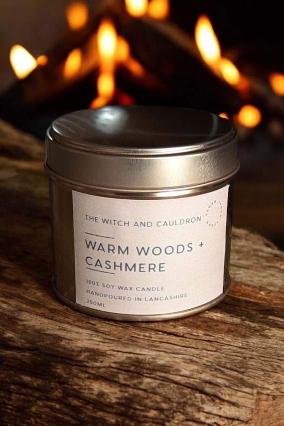 Warm Woods and Cashmere Soy Wax Candle