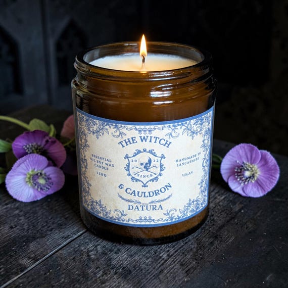 Datura Essential Oil Soy Wax Candle
