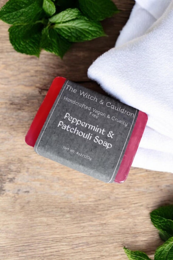 Peppermint & Patchouli Essential Oil Soap Bar